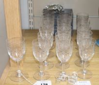 A quantity of glass including Swarovski
