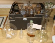 A collection of chemist bottles
