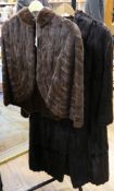 A squirrel fur coat and a similar jacket