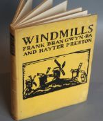 Brangwyn, Frank and Preston, Hayter - Windmills, with presentation inscription from the artist, 4to,