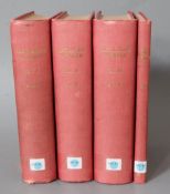 Birch, Walter de Gray - Cartularium Saxonicum, 3 vols and index vol, rebound, library stamps,