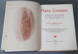 Kermode, P.M.C. - Manx Crosses, rebound, library stamps, Bemrose & Sons Ltd, 1907