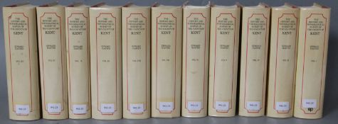 Hasted, Edward - The History and Topographical Survey of the County of Kent, 12 vols (missing vol