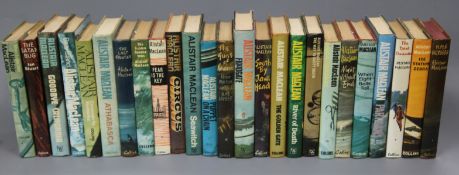 Maclean, Alistair - A collection of 25 novels, mostly first editions, including H.M.S. Ulysses 1955;