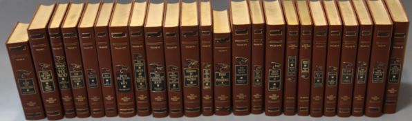 Fly Fisherman's Gold Library, 24 vols, 8vo, brown leatherette, set number 185 of 2500, Derrydale