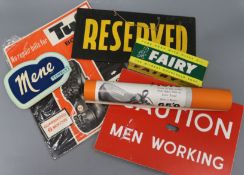 Various advertising posters and ephemera from 1950's and later