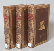 Campbell, John - The Lives of the Chief Justice, 3 vols, tooled leather binding with gilt edged
