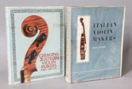 Jalovec, Karel - German & Austrian Violin Makers, d.j., Paul Hamlyn, 1967 and Italian Violin Makers,