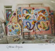 Mike Hoban, fifteen 12 x 16 photographs of Gillian Ayres Studio, each signed by the photographer and