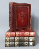 Brayley, Edward Wedlake - A Topographical History of Surrey, 4 vols, tooled leather binding, 75