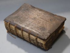 Bible in Latin - An Incunable Vulgate, with notes by Nicholas de Lyra including, Psalterium,
