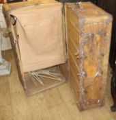 A steamer travelling trunk W.105cm