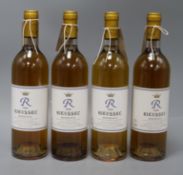 Four bottles of Rieussec Blanc Sec 1985