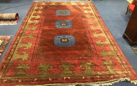 A Gabbeh red ground carpet 460 x 300cm