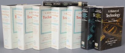 Singer, Charles and Others - A History of Technology, vols 1 - 5, vol 2 rebound, Clarendon Press,