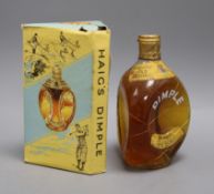 A bottle of Haig's Dimple Whisky, boxed