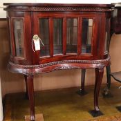 A Louis XV style mahogany bijouterie cabinet W.73cm