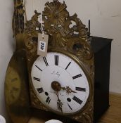 A French Comtoise wall clock