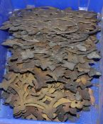 A quantity of Victorian pierced brass panels