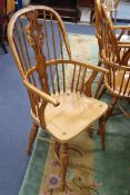 Melvyn Tolley, a set of six yew Windsor chairs