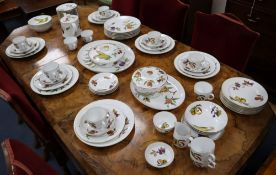 A Royal Worcester part Evesham pattern dinner service