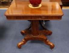 A Victorian mahogany rectangular topped centre table. W.80cm