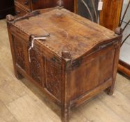 An 18th century Afghan chest W.68cm