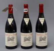 Three bottles of Rayas (Emanuel Reynaud) Chateau des Tours Cotes du Rhone Reserve, 1993