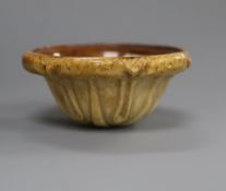 A 17th / 18th century Chinese ivory 'lotus' brush washer