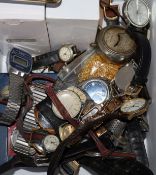 A quantity of lady's and gentleman's assorted wrist watches including Certina, Ingersoll, Rotary,