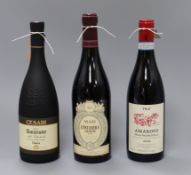 One bottle of Masi Costasera Amarone della Valpolicella Classico 2001, one bottle of Cesari