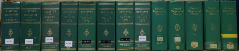 Lloyds Register of Yachts 1950-1980