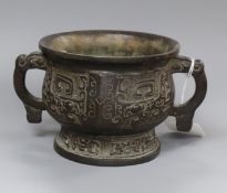 A Chinese bronze censer