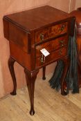 A drop flap bedside chest W.42cm