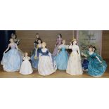 Twelve various Royal Doulton figures