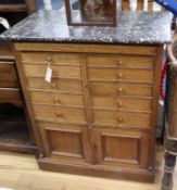 A marble top cabinet W.80cm