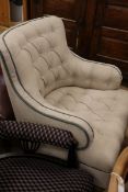 A buttoned chair
