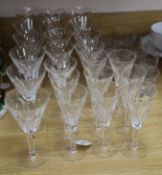 A quantity of Waterford "Sheila" cut glass and seven Tudor tumblers