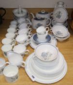 A quantity of Wedgwood Susie Cooper 'Glen Mist' table ware, comprising three various serving plates,