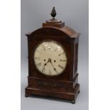 A Regency mahogany bracket clock height 53cm