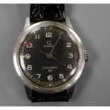 A gentleman's early 1960's stainless steel Omega Seamaster 30 manual wind wrist watch with