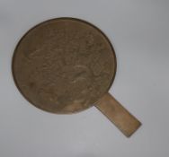 A Japanese bronze mirror