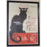 A Tournee du Chat Noir poster designed by Steinlen, 90 x 65cm.