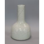 A grey crackleglaze vase H.30cm