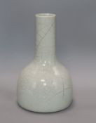 A grey crackleglaze vase H.30cm