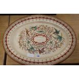 A large Victorian meat plate length 57cm