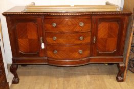 A Chippendale revival mahogany sideboard W.153cm