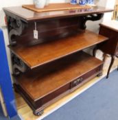 A Victorian mahogany buffet W.124cm