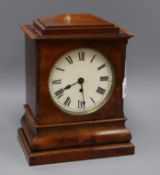 A William IV rosewood cased mantel timepiece 30cm high