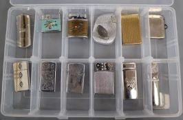 Twelve assorted vintage lighters